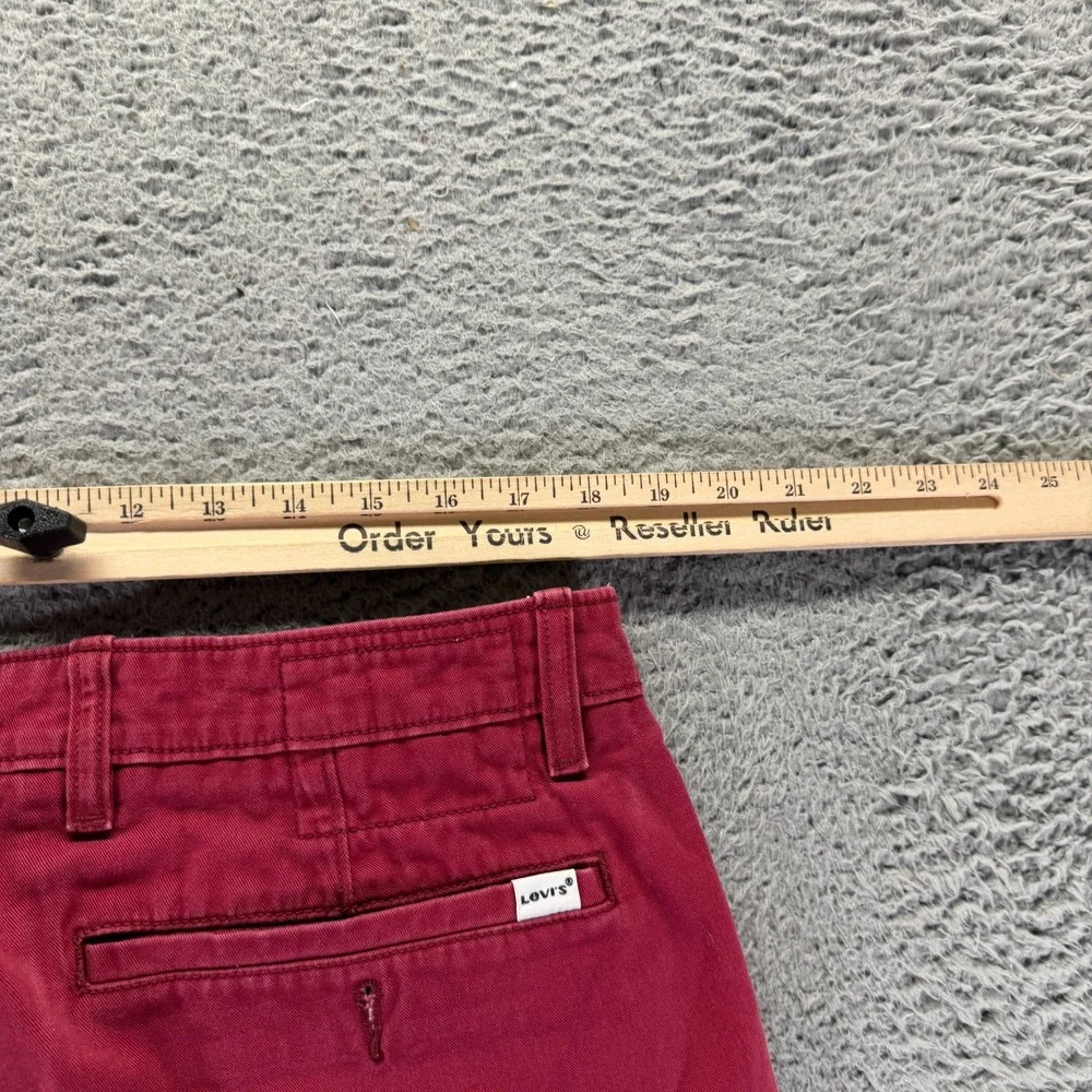 Levi's Pant Mens 36x30 Red Cotton Jogger Tapered Leg Streetwear Workwear Stretch